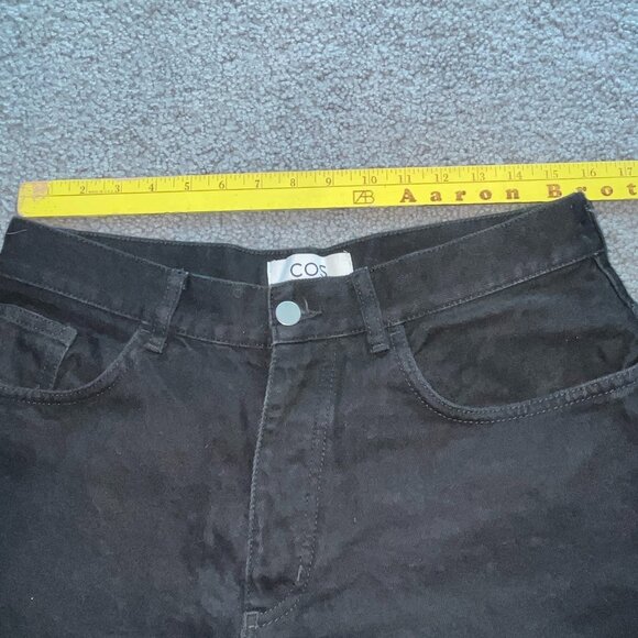 COS BARREL JEANS IN WASHED BLACK - 5 POCKET BUTTON FLY - WOMEN'S SIZE 32R - EUC - Picture 11 of 15